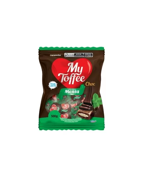 Bala Riclan My Toffee Chocolate Com Recheio Menta 14X500G