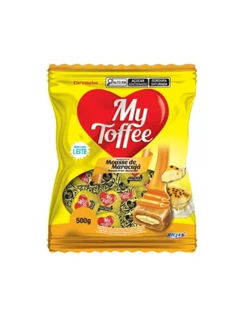 Bala Riclan My Toffee Leite Com Recheio Maracuja 14X500G