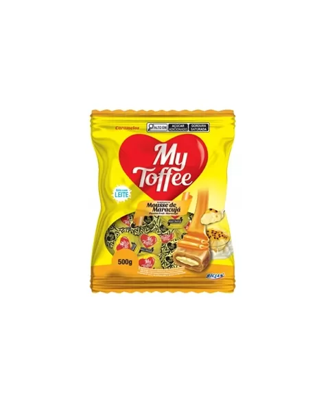 Bala Riclan My Toffee Leite Com Recheio Maracuja 14X500G