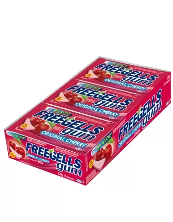 CHICLE RCL FREEGELLS GUM RCL CEREJA 15X5UN