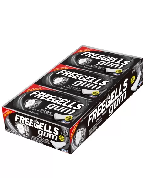 CHICLE RCL FREEGELLS GUM RCL EXTRA FORTE 12X15UN