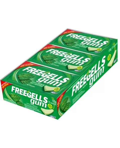 CHICLE RCL FREEGELLS GUM RCL MENTA 12X15UN