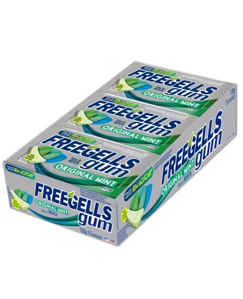 CHICLE RCL FREEGELLS GUM RCL ORIGINAL MINT 12X15UN