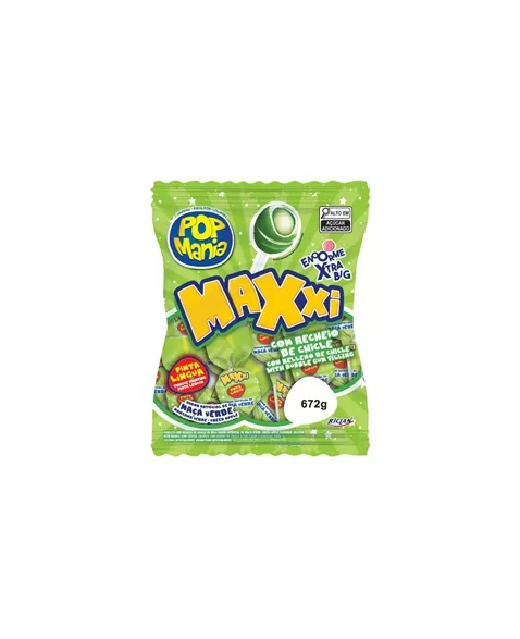 PIRULITO RCL POP MANIA MAXXI MACA VERDE 12X24X28G