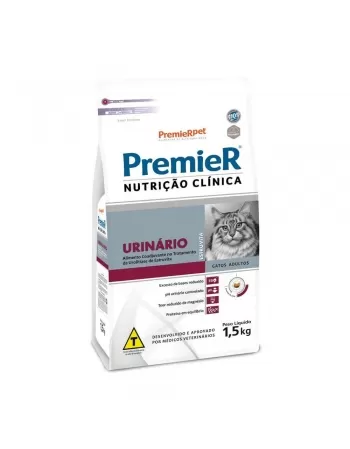 Ração Premier Nutrição Clínica Urinário Gatos Adultos Frango 1,5kg