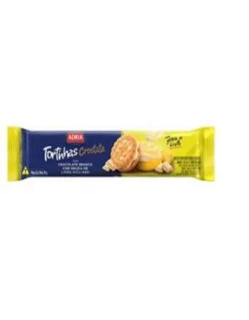 Biscoito Adria Tortinhas Crostata Chocolate Bran Gel Lim Sicil 30X80G