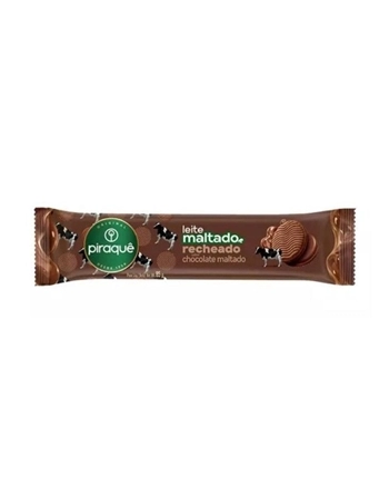 Biscoito Piraquê Maltado Chocolate Recheado Chocolate Maltado 85g Caixa com 40 Unidades