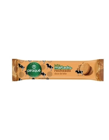 Biscoito Piraquê Maltado Recheado de Doce de Leite 85g Caixa com 40 Unidades
