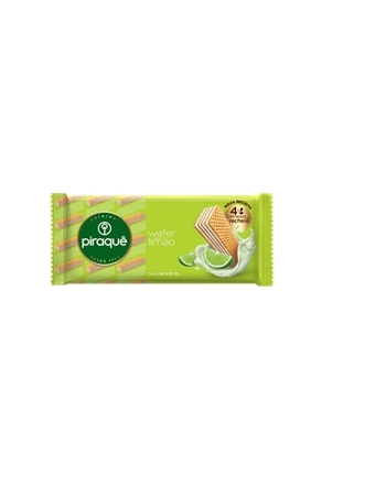 Biscoito Piraquê Wafer Limão 100g Caixa com 20 Unidades