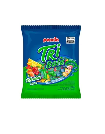 Bala Tribala 2 Frutas Sortida 32Pcx100G