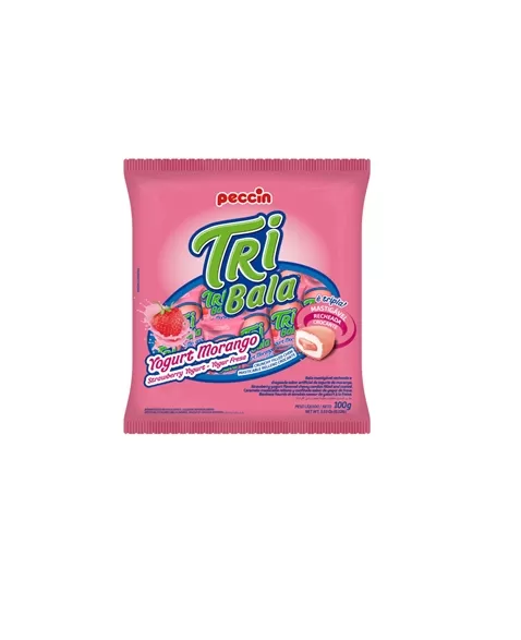 BALA TRIBALA YOGURT MORANGO 32PCX100G