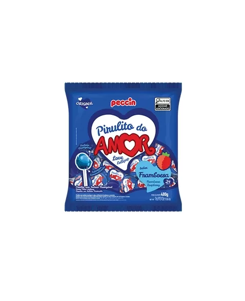 PIRULITO FRAMBOESA DO AMOR 16PCX480G