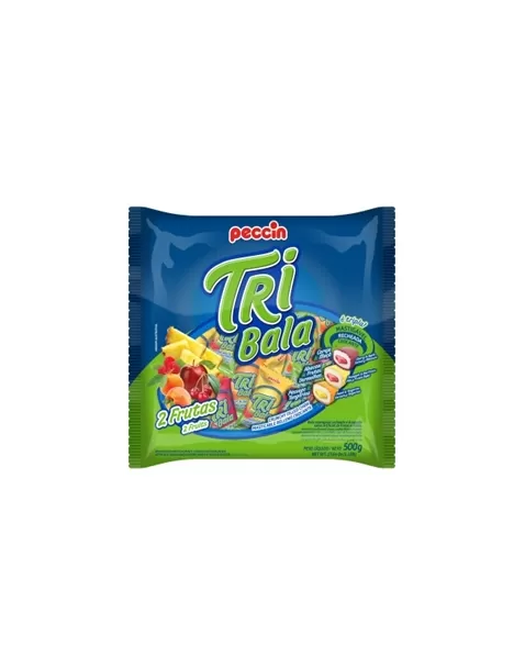 Bala Tribala 2 Frutas Sortida 10Pcx500G