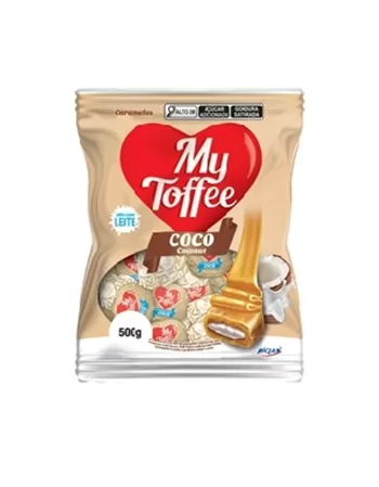 BALA RCL MY TOFFEE LEITE COM RECH COCO 14X500G