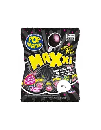 Pirulito Riclan Pop Mania Maxxi Cereja 12X24X28G