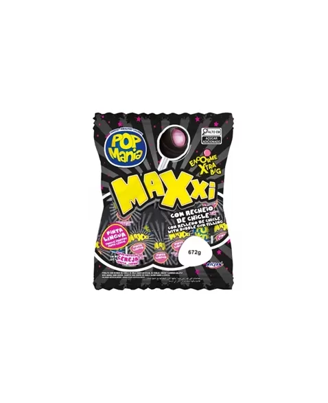 Pirulito Riclan Pop Mania Maxxi Cereja 12X24X28G