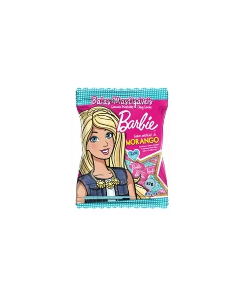 Riclan Bala Mastigavel Barbie Morango 40X57G