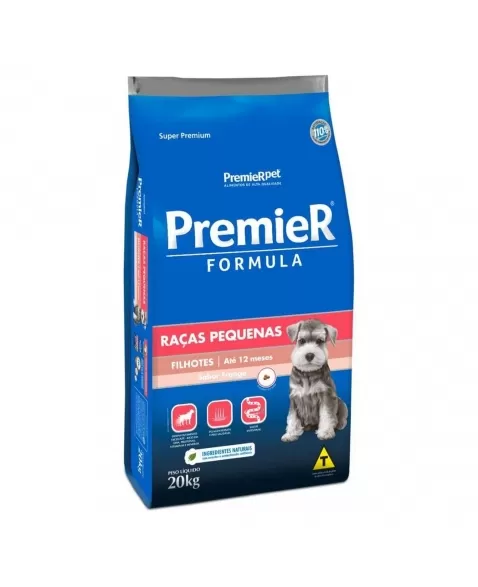 Ração Premier Fórmula Cães Filhotes Porte Pequeno Frango 20kg