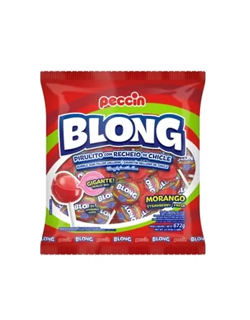 Pirulito Blong 12 Morango 16Pcx600G