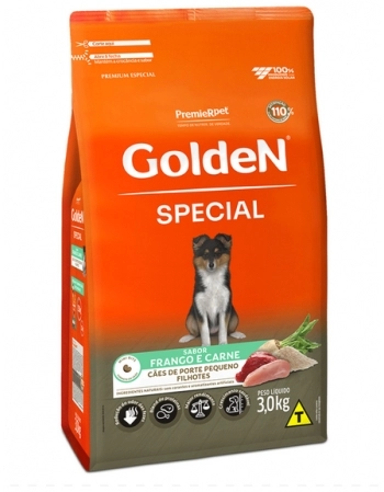 Ração Golden Fórmula para Cães Filhotes de Pequeno Porte 3kg
