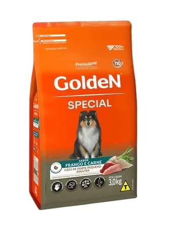 Ração Golden Special para Cães Adultos Porte Pequeno 3kg