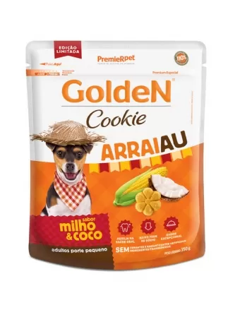 GOLDEN COOKIE CÃES AD ARRAIAU MILHO/COCO 350 G