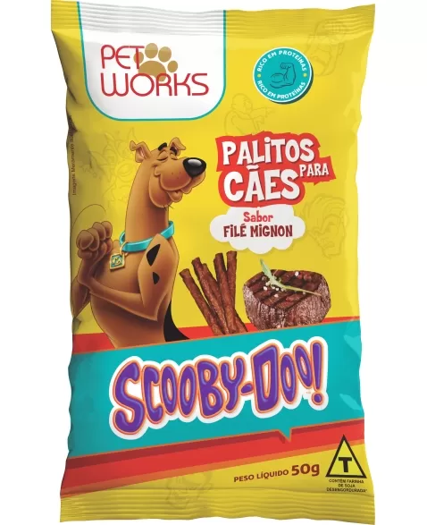 PET WORKS BEFF SCOOBY DOO FILE MIGNON RAÇAS PEQ 20X50G