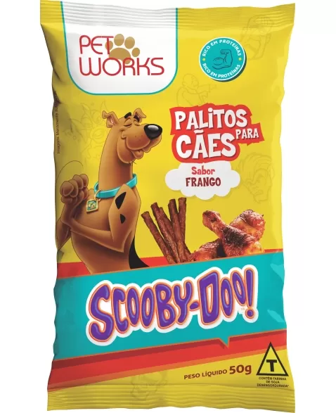 PET WORKS BEFF SCOOBY DOO FRANGO RAÇ PEQ 20X50G