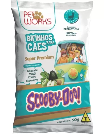 Bifinho Pet Works Gourmet Scooby Doo Couv.Esp.Abac.Maçã 20X50G