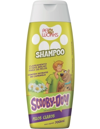 Shampoo Pet Works Scooby-Doo para Cães Pelos Claros 700ml