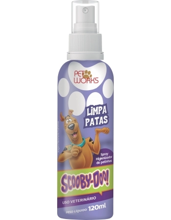 Limpa Patas para Cães Scooby-Doo Pet Works 120ml Higienizador para Patinhas