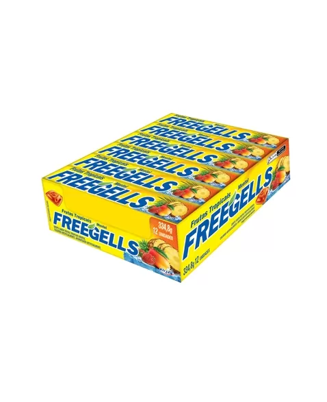 BALA RCL FREEGELLS PLAY FRUTAS TROPICAIS 36X12UN