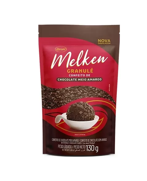 CHOC HARALD MELKEN GRANULE CHOC M AMARGO 16UNX130G