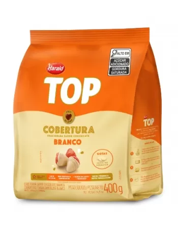 Chocolate Harald Top Cob Gotas Branco Top 10Unx400G