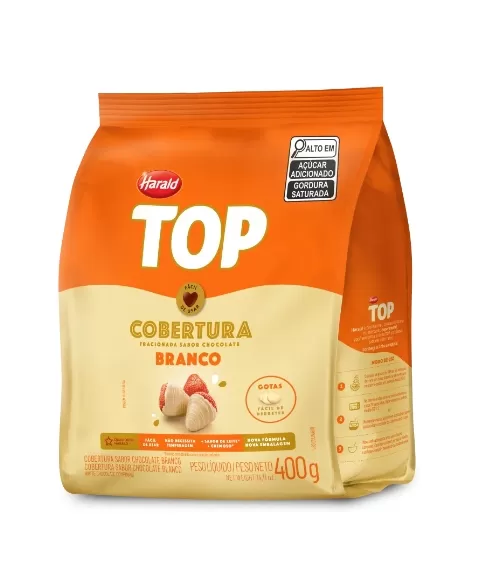 CHOC HARALD COB TOP GTS BRANCO TOP 10UNX400G