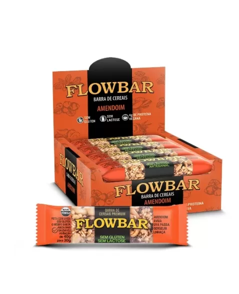 BARRA DE CEREAIS FLOWBAR AMENDOIM 9DPX12UNX30G