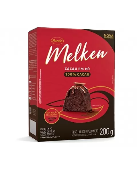 CHOC HARALD CACAU PO 100% MELKEN 10UNX200G