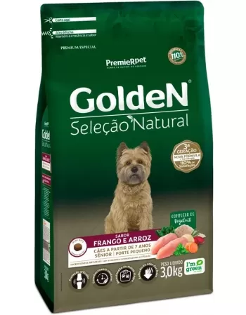 GOLDEN SELÇ NAT CAES SENIOR PEQ. PORTE FRANGO 3KG