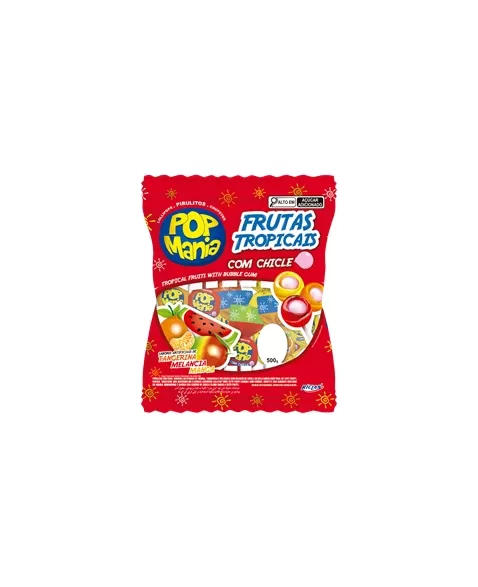 PIRULITO RCL POP MANIA FRUTAS TROPICAIS 24X50UNX500G