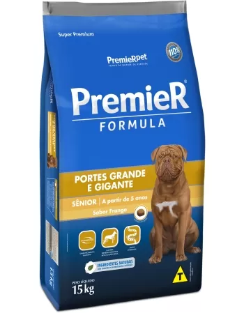 Ração Premier Fórmula Cães Raças Grandes Adulto Senior Frango 15KG