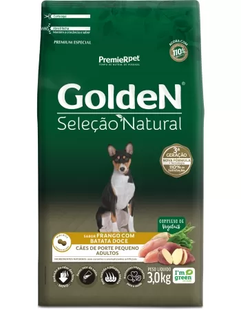 Ração Premier Seleção Natural Cães Adulto Pequeno Porte Frango com Batata Doce 3 KG