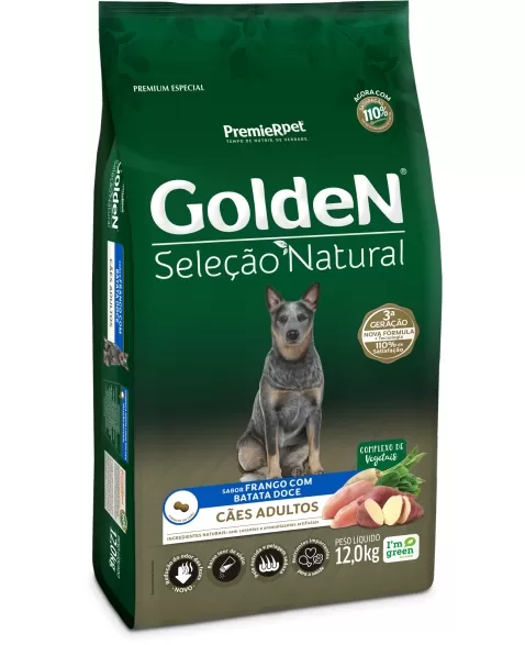 Ração Premier Seleção Natural Cães Adulto Frango com Batata Doce 12 KG