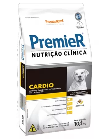 Ração Premier Nutrição Clínica Cães Cardio Médio e Grande Porte 10,1 KG