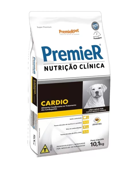 Ração Premier Nutrição Clínica Cães Cardio Médio e Grande Porte 10,1 KG