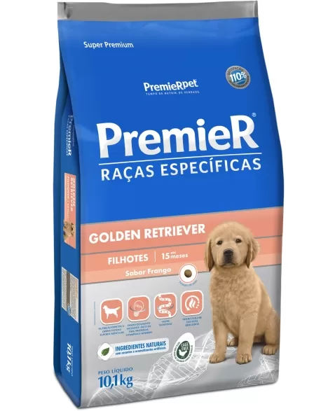 Ração Premier Raças Específicas Cães Filhote Golden Retriever 10,1 KG