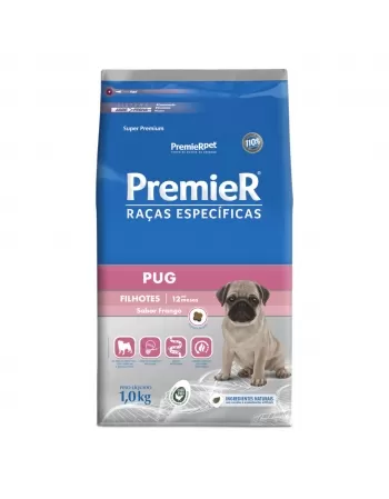 Ração Premier Raças Específicas Cães Filhote Pug 1 KG