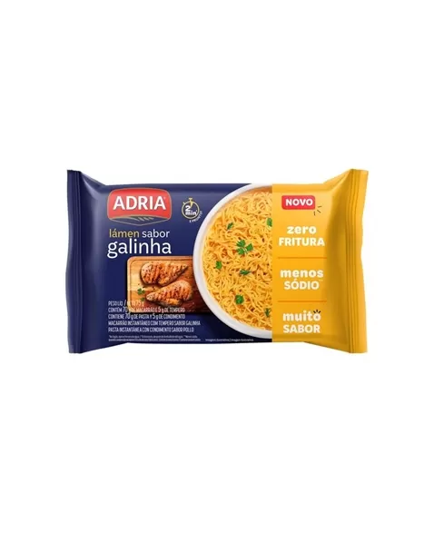 Massas Adria Lamen Assado Galinha 50X75G