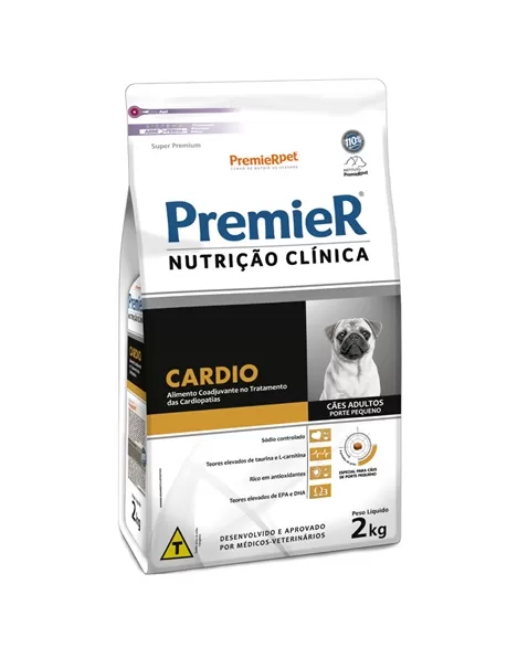 Ração Premier Nutrição Clínica Cães Cardio Pequeno Porte 2KG