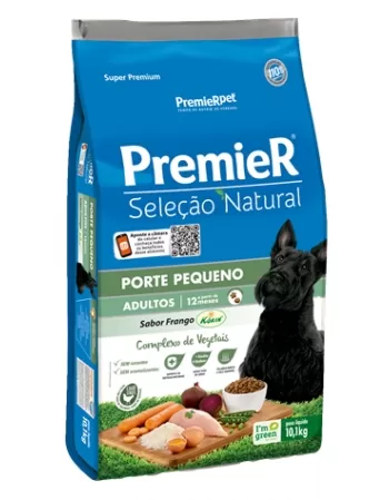 Ração Premier Seleção Natural Cães Pequeno Porte Frango 10,1KG