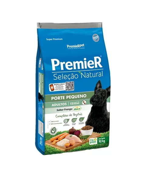 Ração Premier Seleção Natural Cães Pequeno Porte Frango 10,1KG